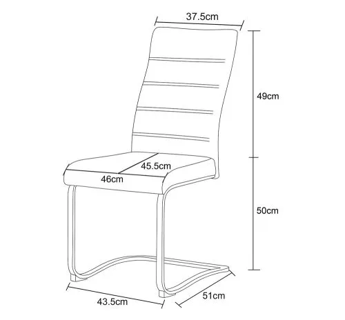 2er Set Freischwinger Leni | Strukturstoff | creme