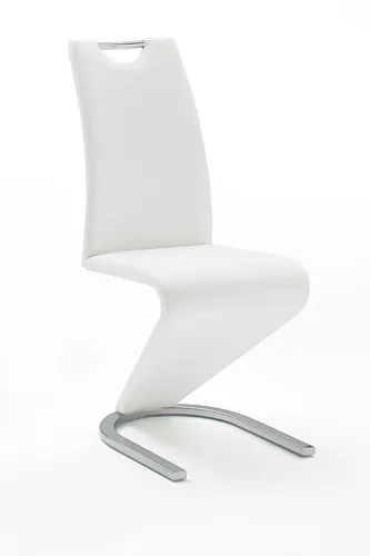 2er Set Freischwinger Stuhl Amado | weiß