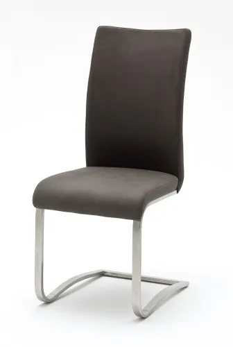 2er Set Freischwinger Stuhl Arco | braun