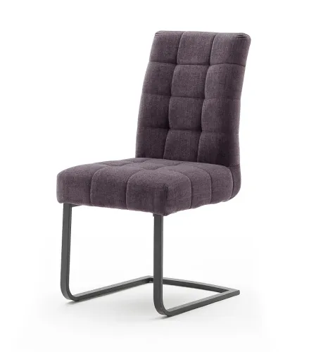 2er Set Freischwinger Stuhl Salta | merlot