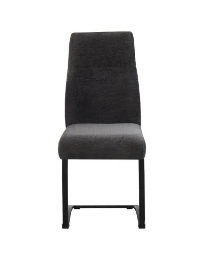 2er Set Freischwinger Tina | Strukturstoff | anthrazit