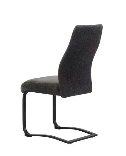 2er Set Freischwinger Tina | Strukturstoff | anthrazit
