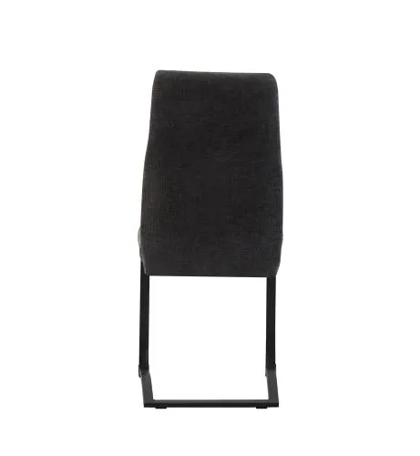 2er Set Freischwinger Tina | Strukturstoff | anthrazit