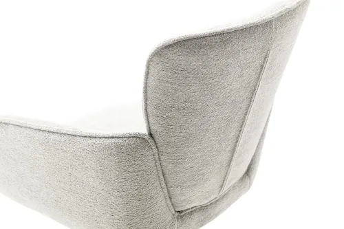 2er Set Stuhl Amber mit Armlehnen | Edelstahl | drehbar | hellgrau