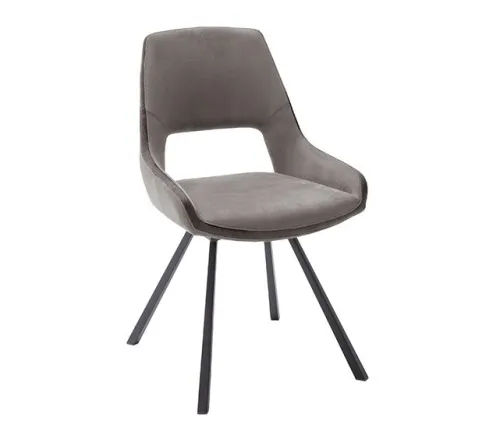 2er Set Stuhl Bayonne | Webstoff | drehbar | cappuccino