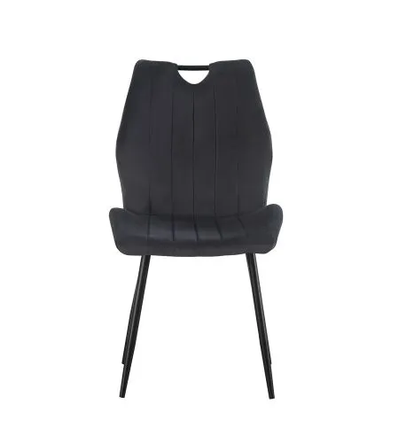 2er Set Stuhl Christin | Samtbezug | anthrazit