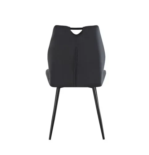 2er Set Stuhl Christin | Samtbezug | anthrazit