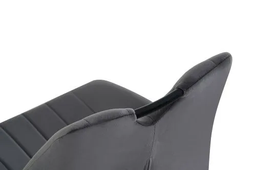 2er Set Stuhl Christin | Samtbezug | anthrazit