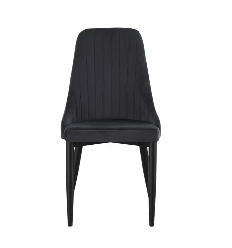 2er Set Stuhl Claudia | Samtbezug | Anthrazit