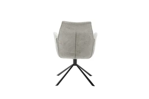 2er Set Stuhl Diveria mit Armlehnen | drehbar | taupe / sandfarben