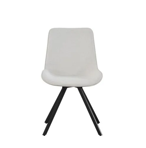 2er Set Stuhl Emilia | Webstoff | drehbar | creme