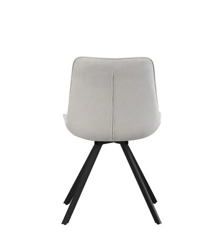 2er Set Stuhl Emilia | Webstoff | drehbar | creme