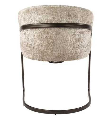 2er Set Stuhl Harmony | mit Schwinger-Gestell | Alura-Stoff / Chenillegewebe | sand