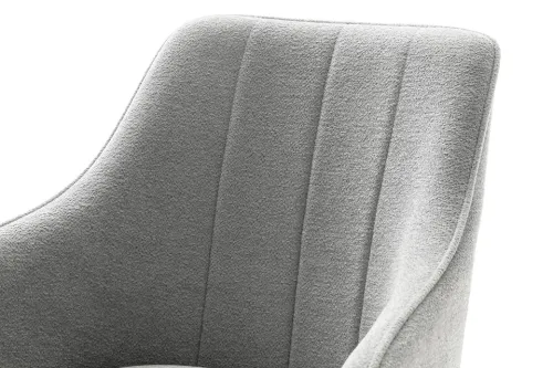 2er Set Stuhl Kasama mit Armlehnen | drehbar | hellgrau