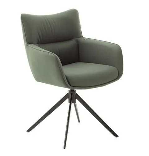 2er Set Stuhl Limone 2 mit Armlehnen | drehbar | olive