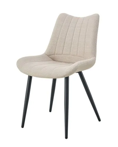 2er Set Stuhl Lotta | Webstoff | creme