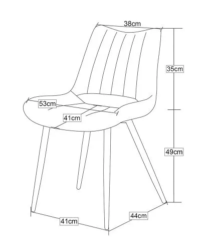 2er Set Stuhl Lotta | Webstoff | creme