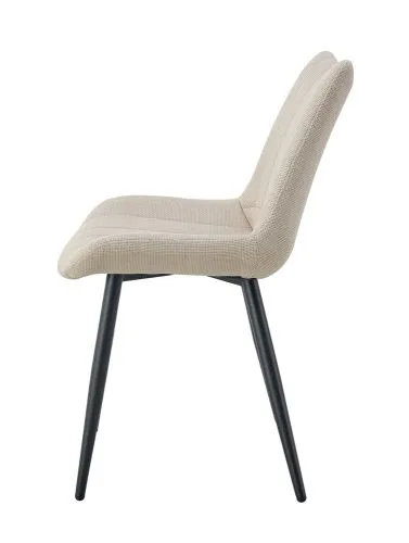 2er Set Stuhl Lotta | Webstoff | creme