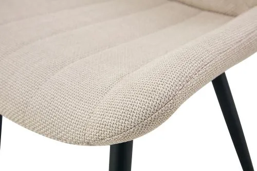 2er Set Stuhl Lotta | Webstoff | creme