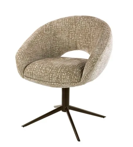 2er Set Stuhl Mirabel | drehbar | Monti Stoff | sand-braun