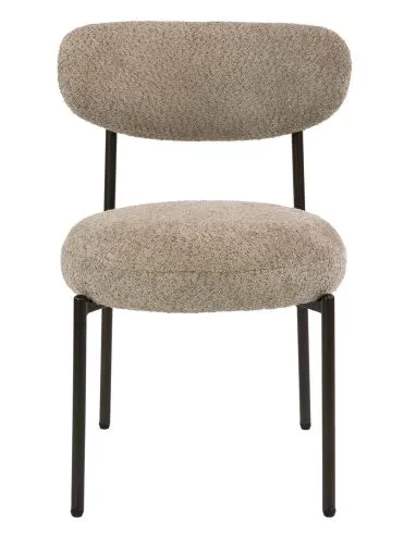 2er Set Stuhl Nest | Boucle | sand-braun