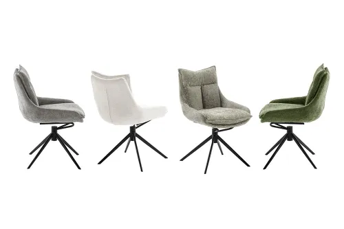 2er Set Stuhl Parker | drehbar | grün / olive