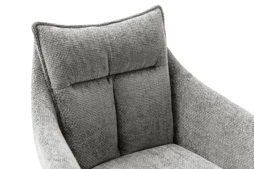 2er Set Stuhl Parker mit Armlehnen | drehbar | anthrazit / grau