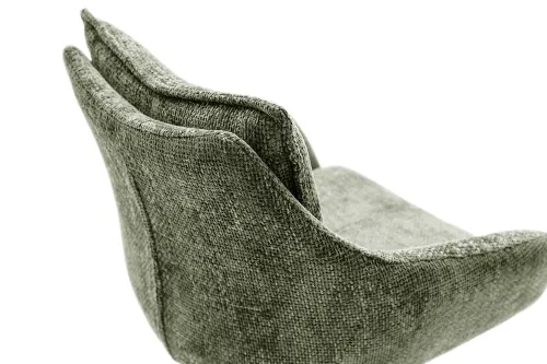 2er Set Stuhl Parker mit Armlehnen | Edelstahl | drehbar | grün / olive