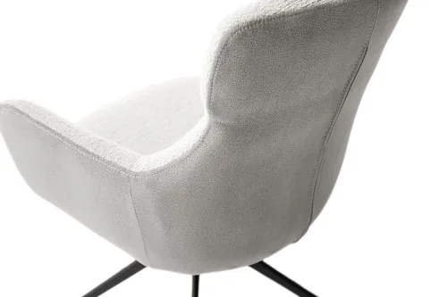 2er Set Stuhl Pelion mit Armlehnen | drehbar | grau / lichtgrau