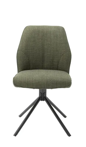 2er Set Stuhl Pemba | drehbar | Webstoff | oliv