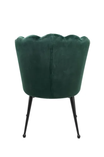 2er Set Stuhl Quinn | dunkelgrün / schwarz