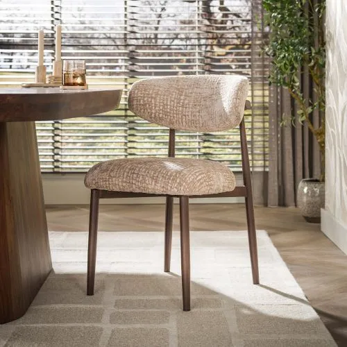 2er Set Stuhl Savena | Monti Stoff / Strukturgewebe | sand