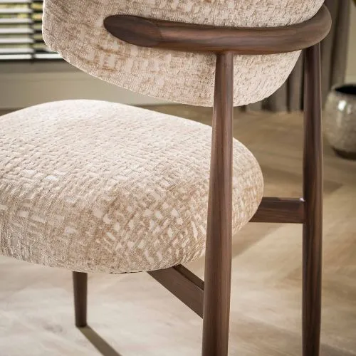 2er Set Stuhl Savena | Monti Stoff / Strukturgewebe | sand