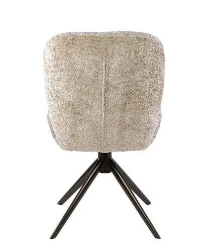 2er Set Stuhl Thoia | drehbar | Alura Stoff / Webstoff | sand-braun