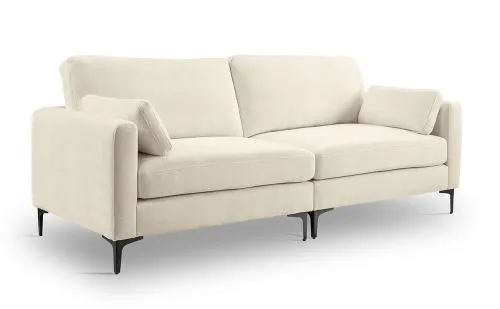 3,5-Sitzer Polstersofa Venti | 225cm | Webstoff | Creme
