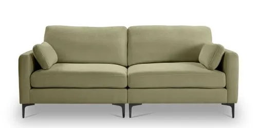 3,5-Sitzer Polstersofa Venti | 225cm | Webstoff | grün