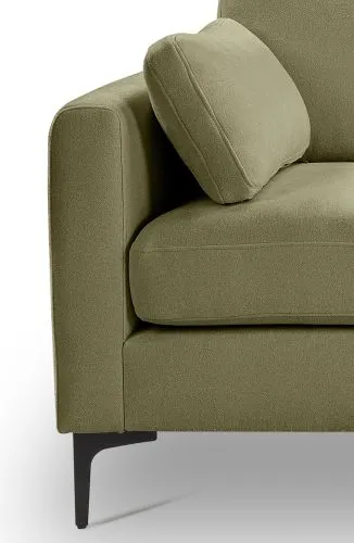 3,5-Sitzer Polstersofa Venti | 225cm | Webstoff | grün