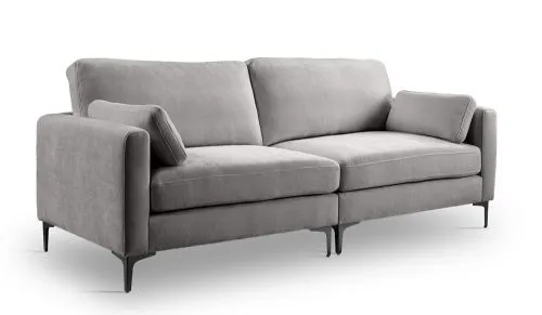 3,5-Sitzer Polstersofa Venti | 225cm | Webstoff | hellgrau