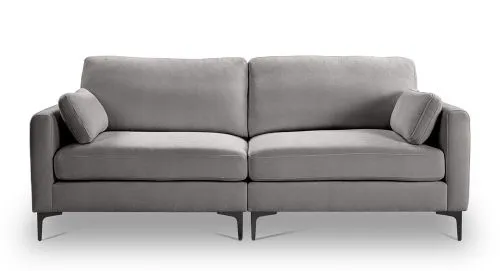 3,5-Sitzer Polstersofa Venti | 225cm | Webstoff | hellgrau