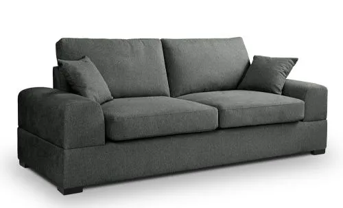 3-Sitzer Polstersofa Veda | 221cm | Strukturstoff | grau