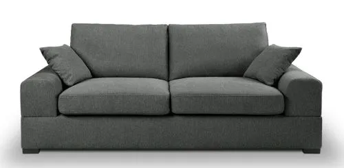 3-Sitzer Polstersofa Veda | 221cm | Strukturstoff | grau