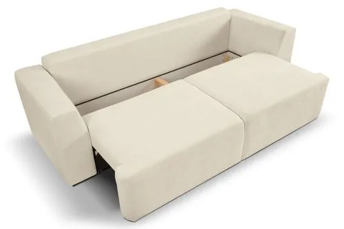 3-Sitzer Schlafsofa Point | 250cm | Webstoff | Creme