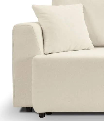 3-Sitzer Schlafsofa Point | 250cm | Webstoff | Creme