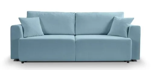 3-Sitzer Schlafsofa Point | 250cm | Webstoff | hellblau