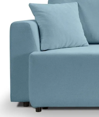 3-Sitzer Schlafsofa Point | 250cm | Webstoff | hellblau
