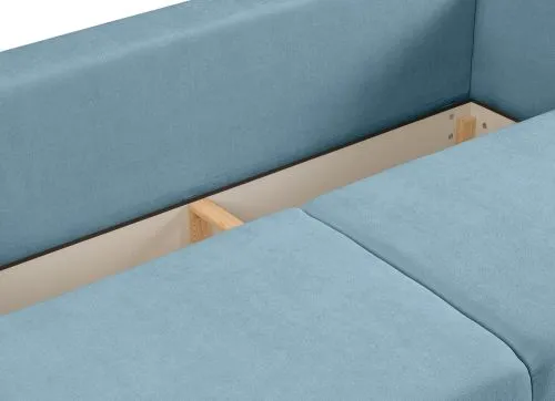 3-Sitzer Schlafsofa Point | 250cm | Webstoff | hellblau