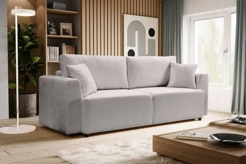 3-Sitzer Schlafsofa Point | 250cm | Webstoff | hellgrau
