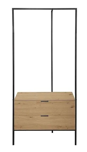 Garderobenmöbel Kommode Jody | Artisan Oak / schwarz
