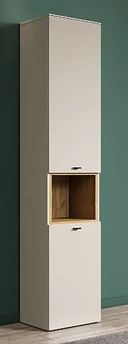 Hochschrank Sao Paulo | Kaschmir / Evoke Eiche