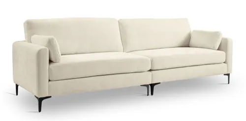 4-Sitzer Polstersofa Venti | 286cm | Webstoff | Creme